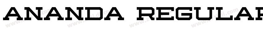 Ananda Regular字体转换